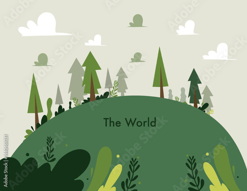 earth vector design for environment ozone and earth day event