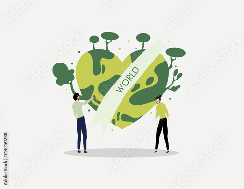 earth vector design for environment ozone and earth day event