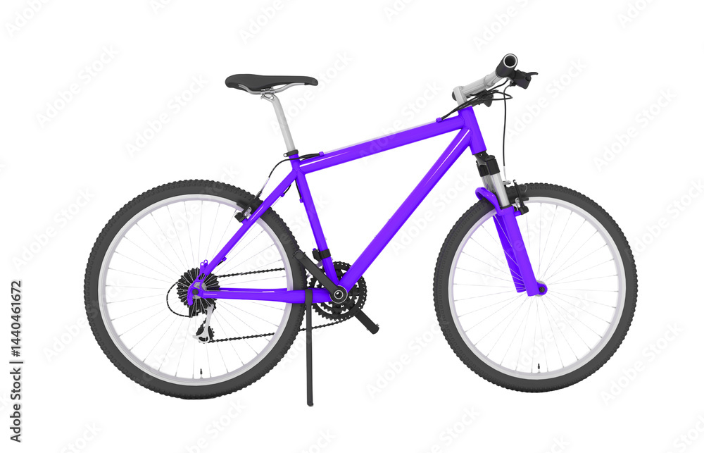 Fototapeta premium Bicycle isolated. Red Road Bike Isolated. Speed Racing Bicycle. 