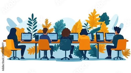 * Teams creating engaging marketing campaigns for e-learning platforms, featuring interactive course previews and testimonials