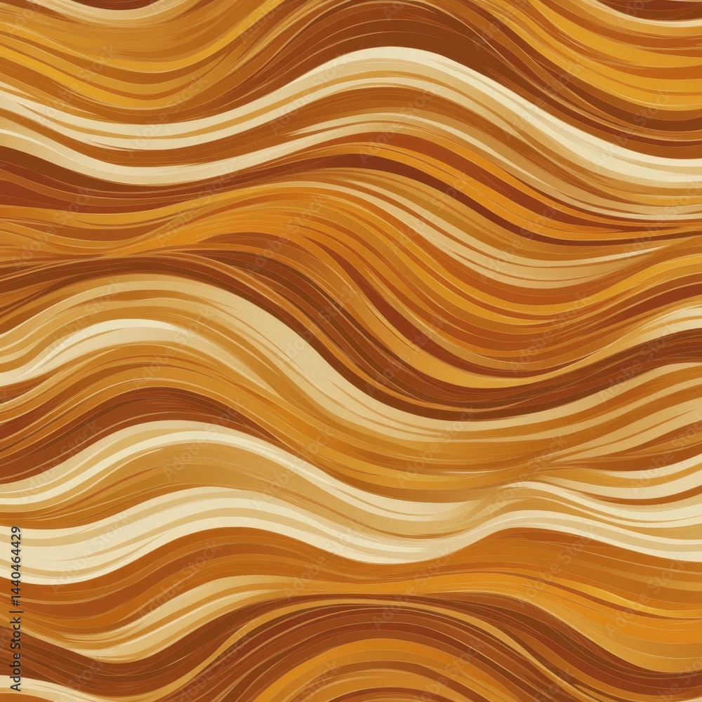 Abstract wavy lines in warm, earthy tones. A seamless pattern of flowing, organic shapes Abstract wavy lines in warm, earthy tones. A seamless pattern of flowing, organic shapes