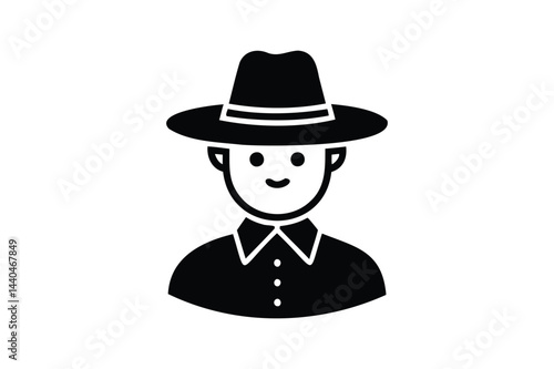 Patrick day hat vector
