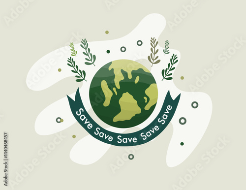 earth vector design for environment ozone and earth day event