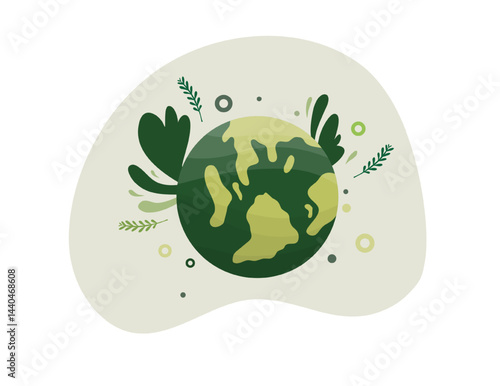 earth vector design for environment ozone and earth day event