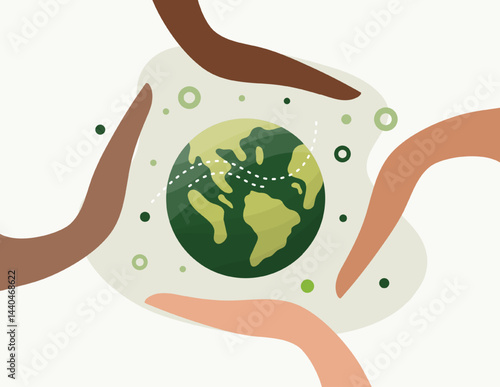 earth vector design for environment ozone and earth day event