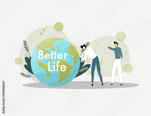 earth vector design for environment ozone and earth day event