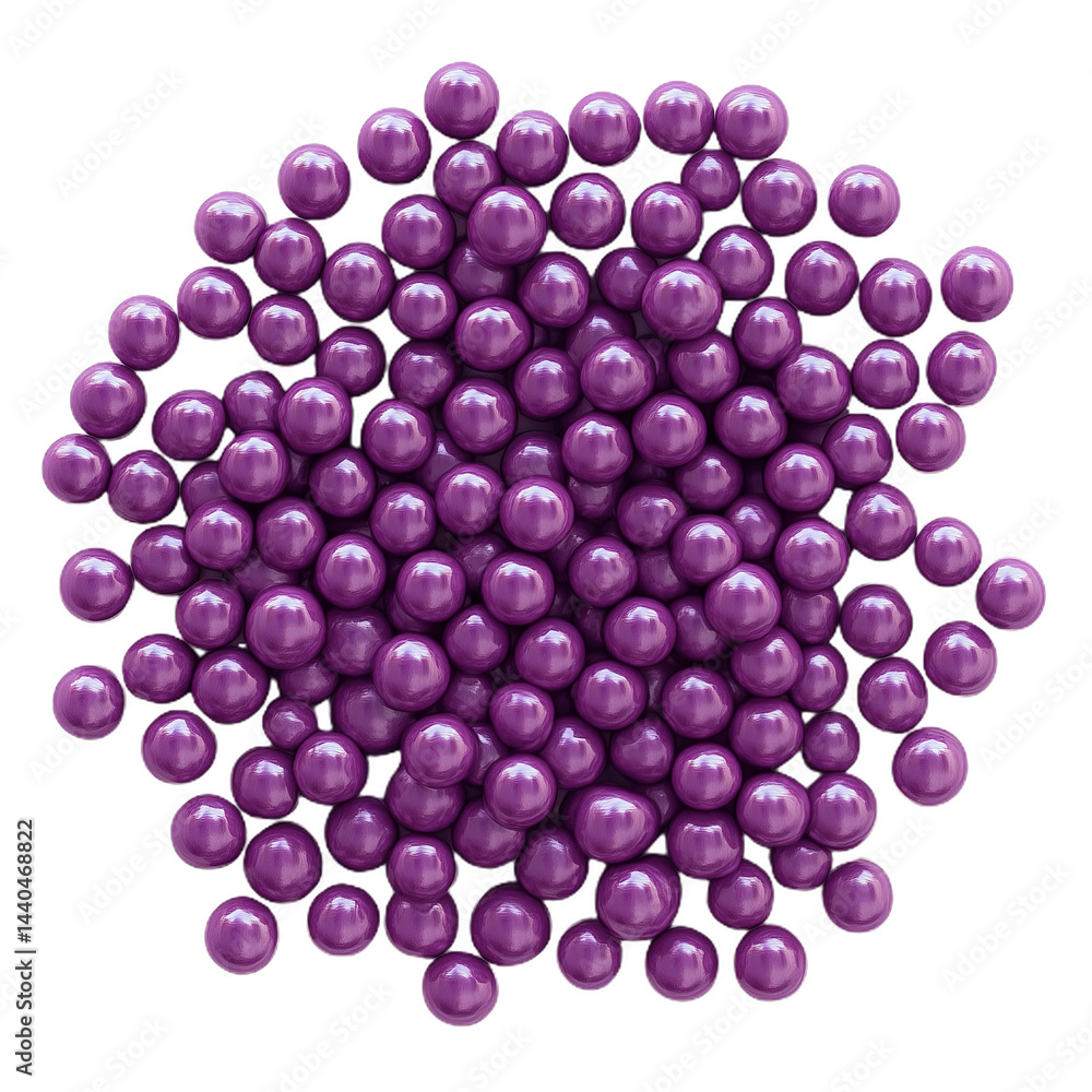 Cluster Of Purple Spheres Cluster Of Purple Spheres