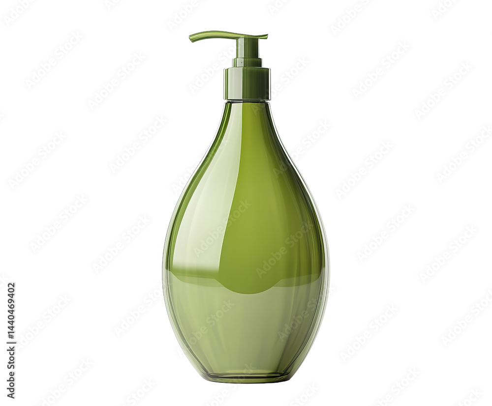 Olive Green Transparent Plastic Pump Bottle Olive Green Transparent Plastic Pump Bottle