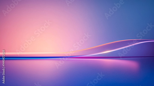 Abstract smooth lines in vibrant colors creating a calm and artistic atmosphere for creative projects.