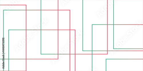 Minimalistic abstract background with a red and light green lines. Seamless modern white and red color technology concept Futuristic architectural concept for dynamic websites, striking posters, and