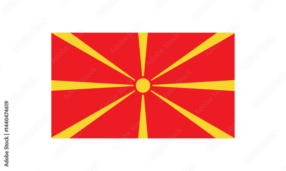 Obraz premium Macedonia flag