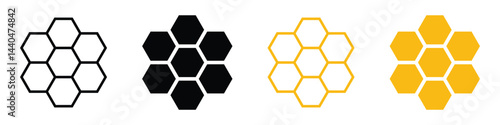 bee honeycomb icon vector. apiary honeycomb bee icon. vector illustration on transparent background