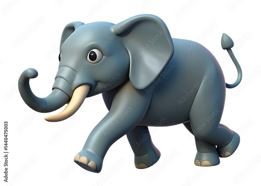 Obraz premium 3d rendering elephant cartoon 