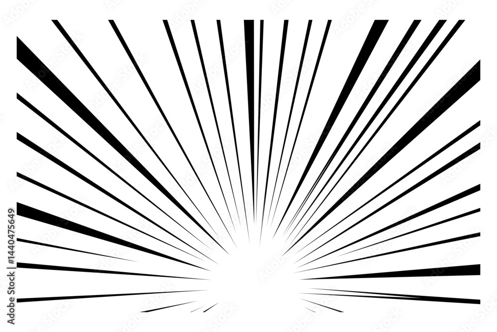 Obraz premium Speed Line Comic