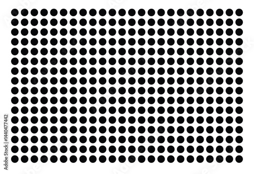 Symbol Map Of the County Ransom (North Dakota, US) showing the County with a few black dots