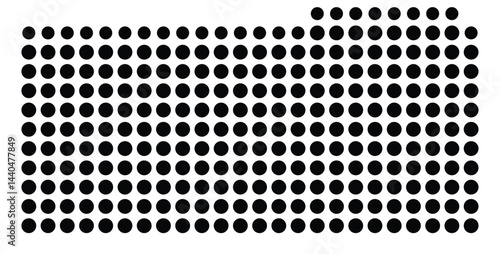 Symbol Map Of the County Stark (North Dakota, US) showing the County with a few black dots