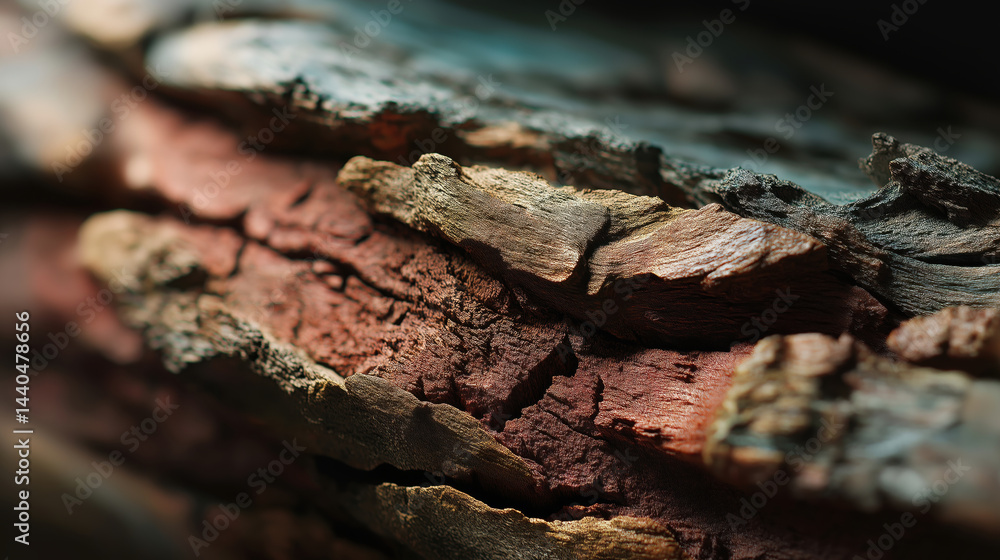 Tree bark with rough deep fissures rich textures close up natural wood surface Tree bark with rough deep fissures rich textures close up natural wood surface