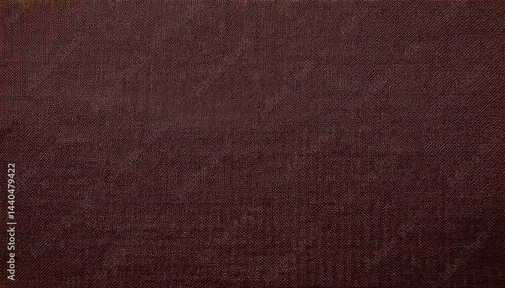 Fototapeta premium Dark chocolate brown natural cotton linen textile texture background banner panorama