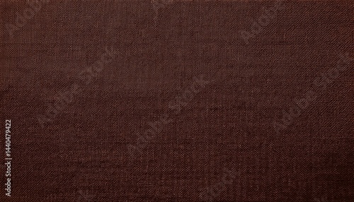 Dark chocolate brown natural cotton linen textile texture background banner panorama