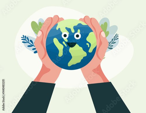 earth vector design for ozone and earth day event