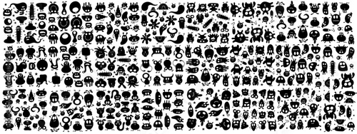 monster vector set bundle design