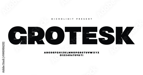 Grotesk: A creative modern bold font with strong urban vibes. Perfect for tech branding, movie posters, digital designs, and logos. Ultra-weight alphabet collection crafted for maximum impact.