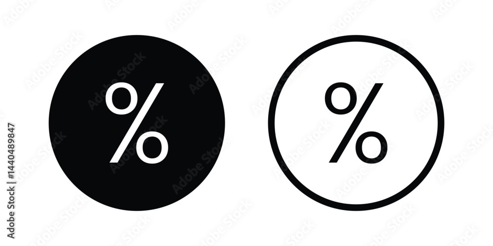Percent icon set. discount, sale, promotion symbol vector on white background Percent icon set. discount, sale, promotion symbol vector on white background