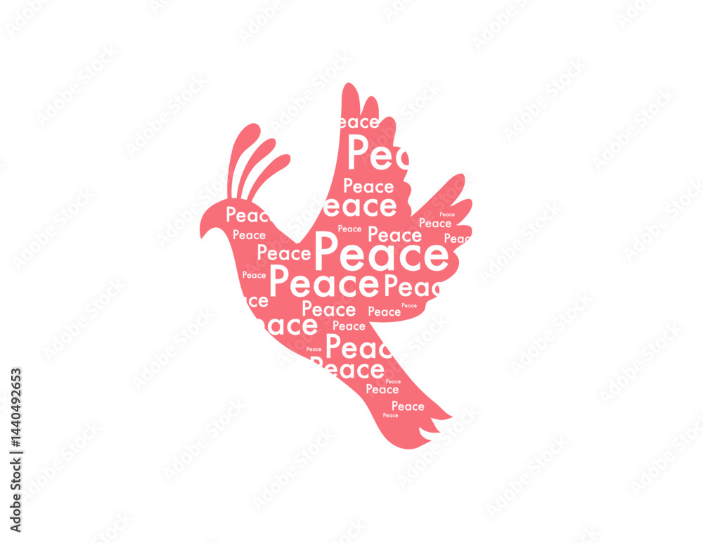Fototapeta premium peace day illustration vector design for day of peace event vector