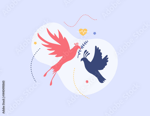 peace day illustration vector design for day of peace event vector