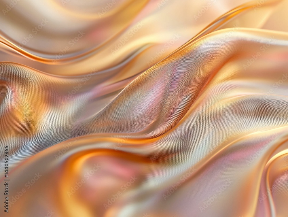 Obraz premium Golden Silk Waves