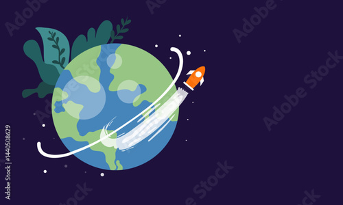 habitat vector illustration for habitat day design vector