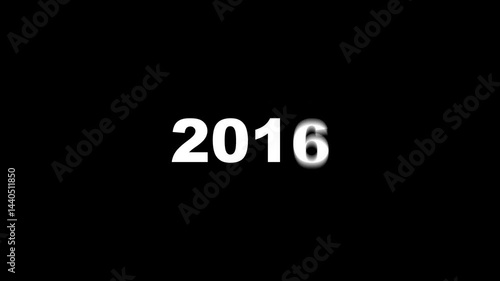 Scrolling Year Counter Animation from 2000 to 2025, Time Passing