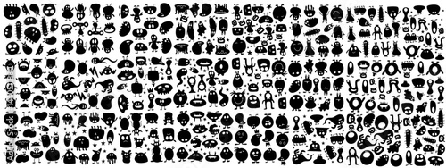 monster vector set bundle design