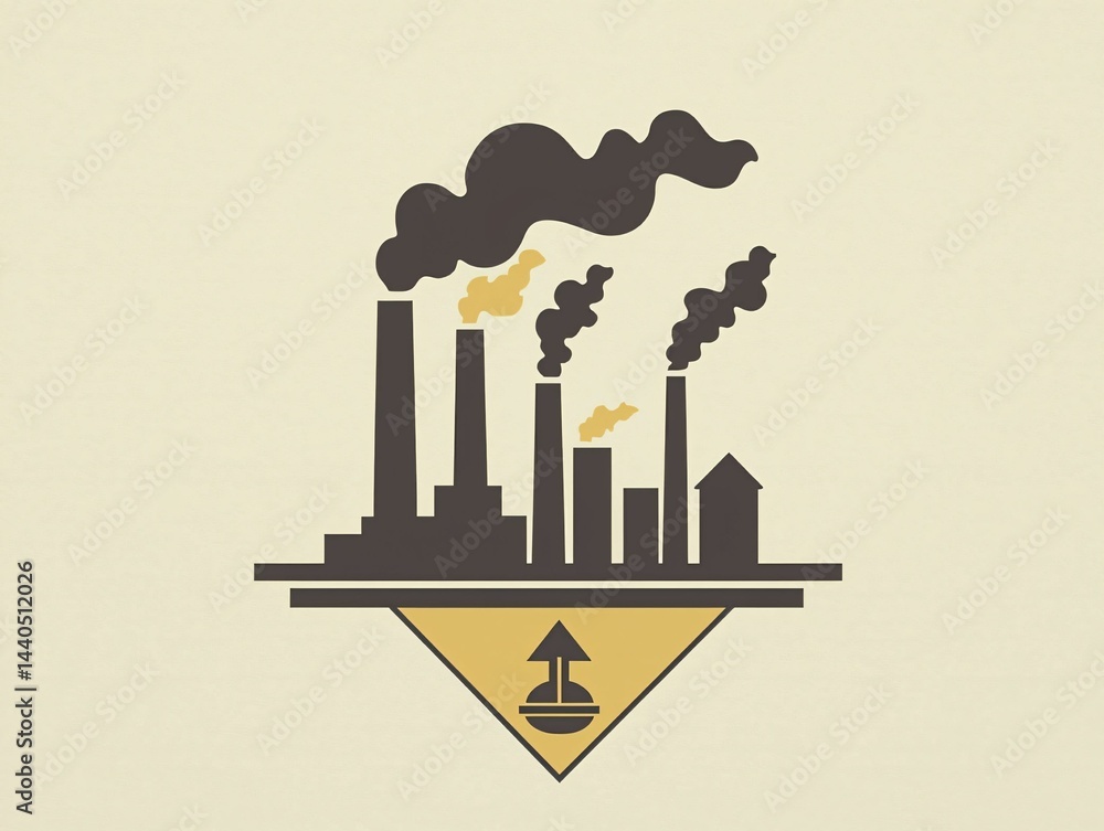 Obraz premium Industrial Pollution