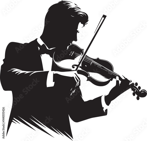Violinist vector