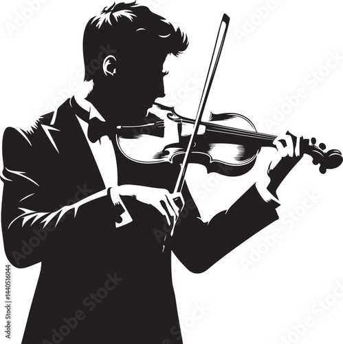 Violinist vector