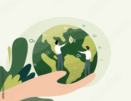earth vector design for environment ozone and earth day event