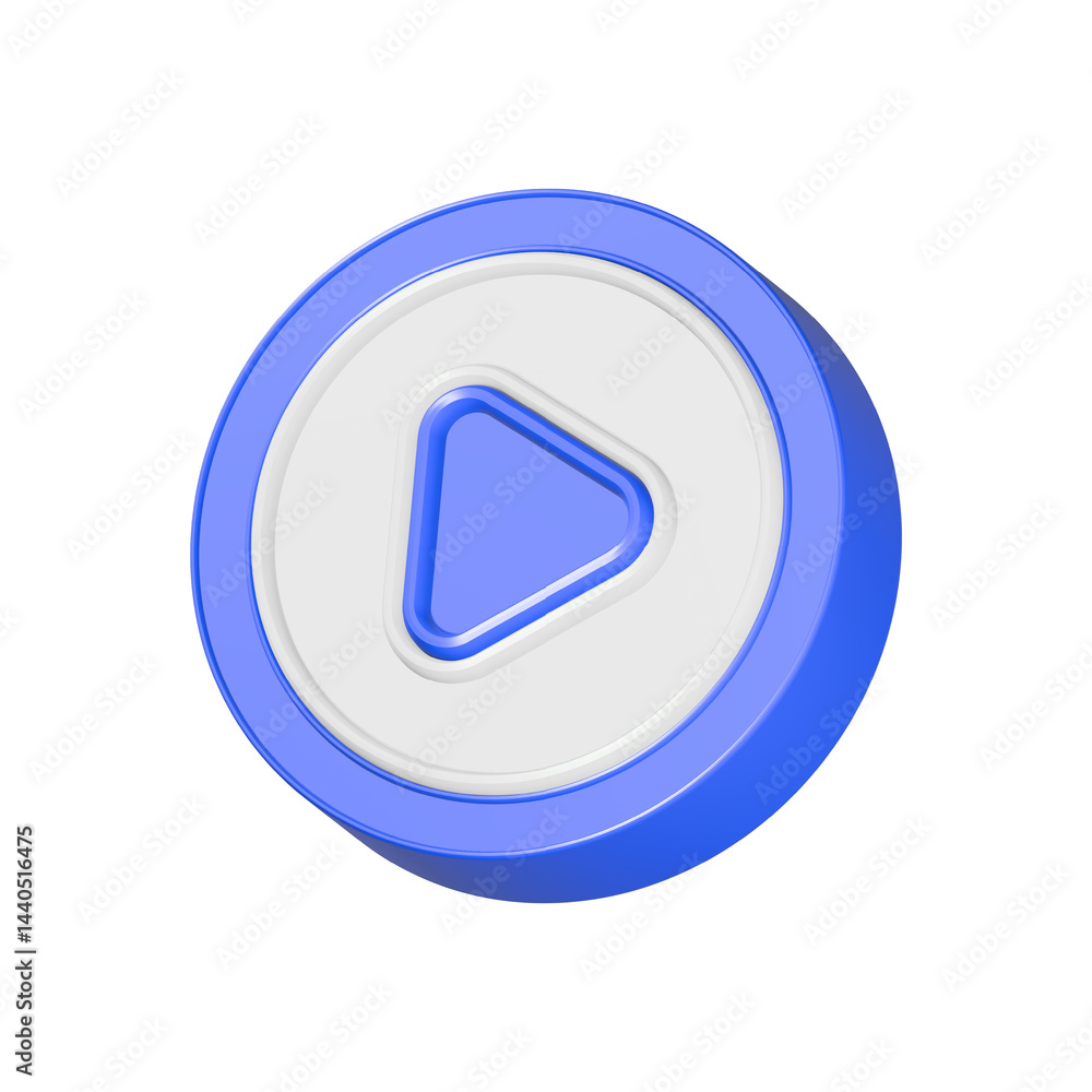 play button 3d rendering multimedia player video play button 3d rendering multimedia player video