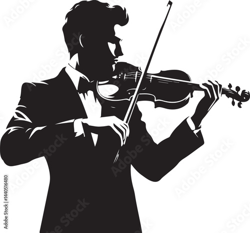 Violinist vector