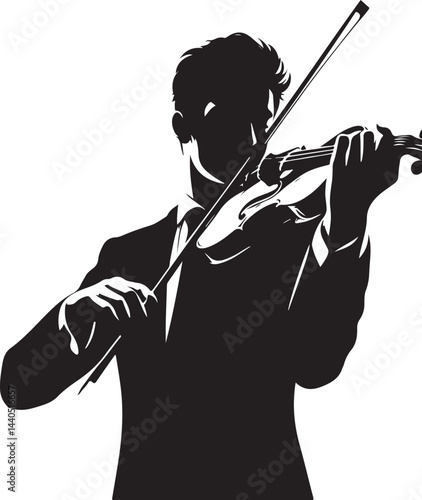 Violinist vector