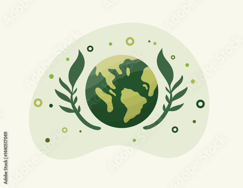 earth vector design for environment ozone and earth day event
