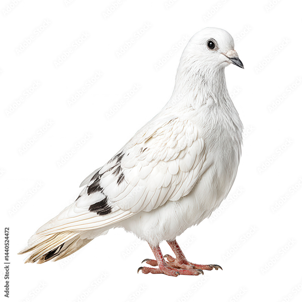 Isolated stands gracefully on white background, rebg 59 asset.