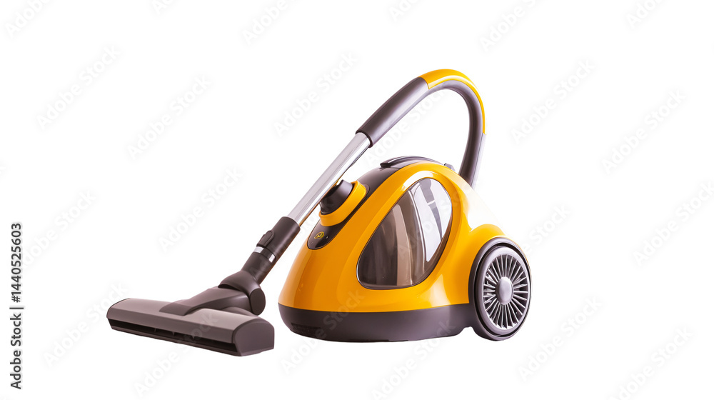 Fototapeta premium Professional Vacuum Cleaner Isolated on White Background for Cleaning Services Advertising
