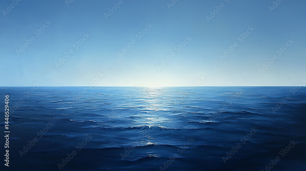 Obraz premium calm blue horizon