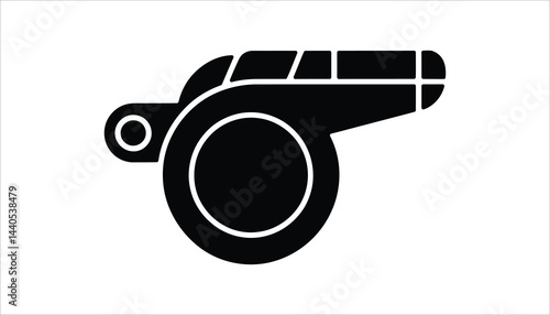 Whistle Icon Symbol for Sports Coaching and Referees - High Resolution Picture