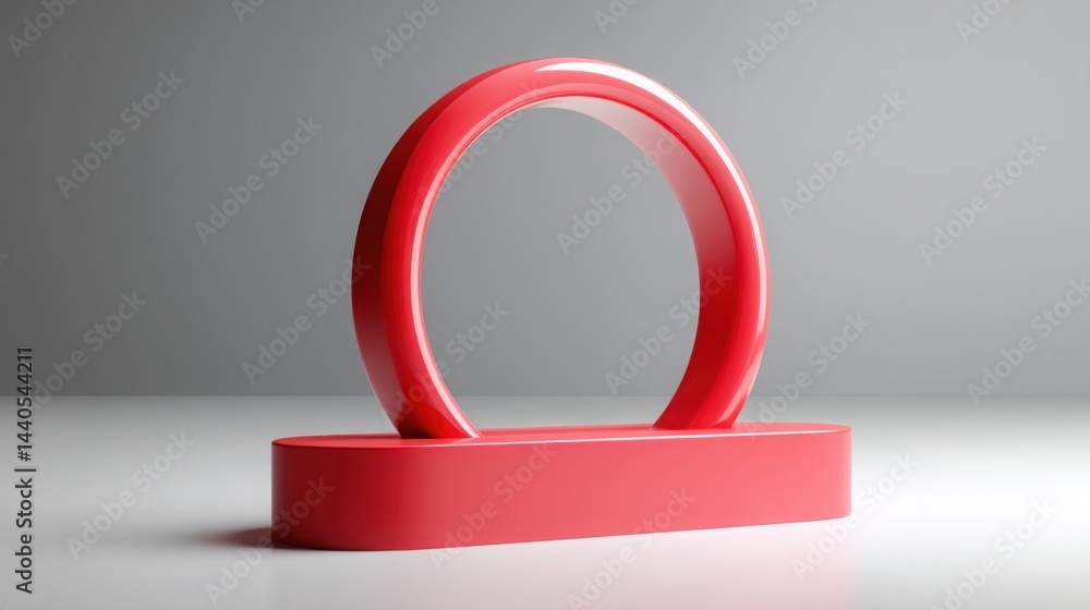 A red on a white surface representing earnings volatility barrier concept of risk zone around financial investments A red on a white surface representing earnings volatility barrier concept of risk zone around financial investments