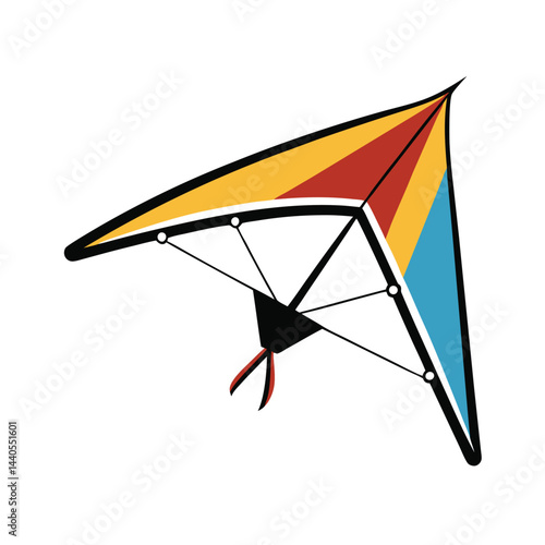 Konstfotografi Hang gilder icon isolated on white background
