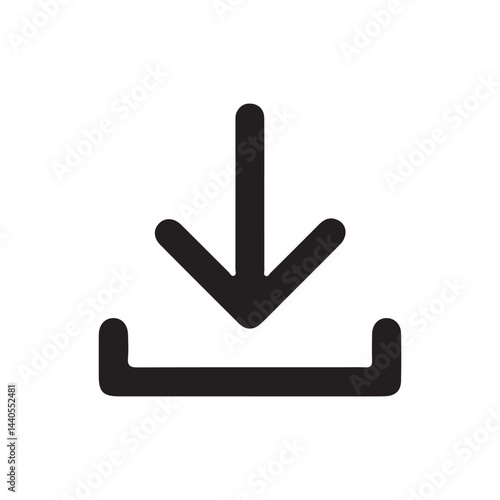 Download icon. Upload button. Flat design style. download button save file icon, import data storage icon button. vector illustration eps 10.