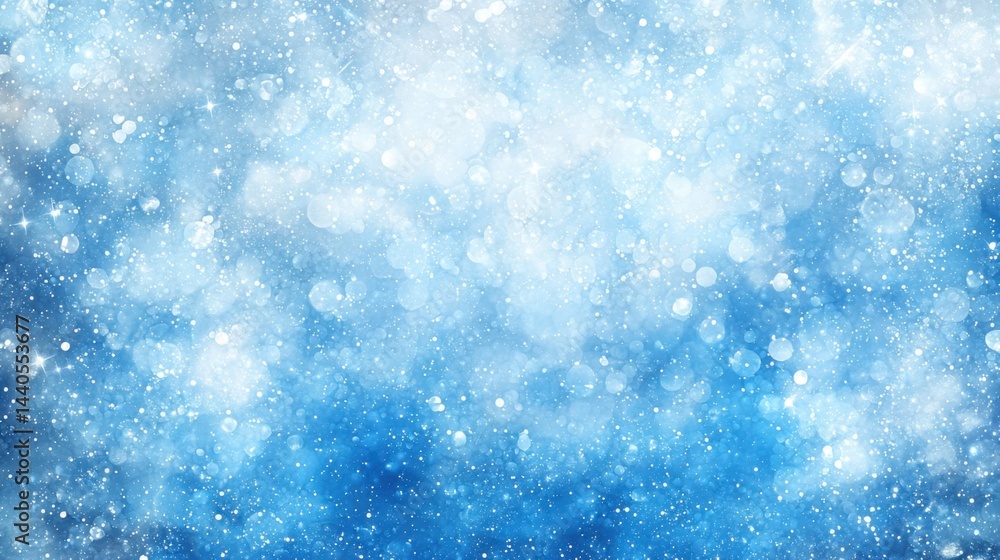 Abstract blue bokeh background with soft glowing light particles and sparkles creating a dreamy and festive atmosphere suitable for celebrations and design projects Abstract blue bokeh background with soft glowing light particles and sparkles creating a dreamy and festive atmosphere suitable for celebrations and design projects