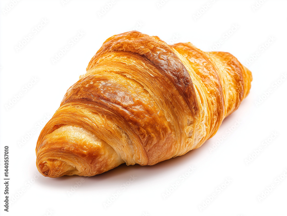 photo of a croissant on a white background photo of a croissant on a white background